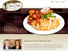 Tablet Screenshot of oldoakcafe.com